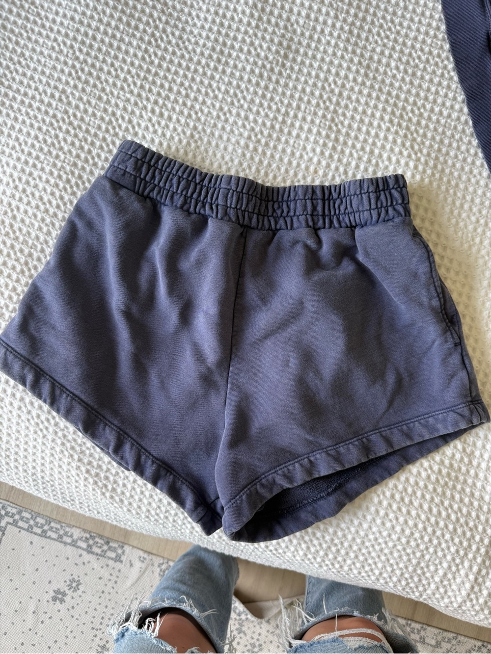 Daily Drills Super Shorts Sunbleached Navy with Bandana Patch